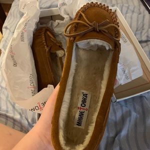 Minnetonka slippers, Never worn, was a gift